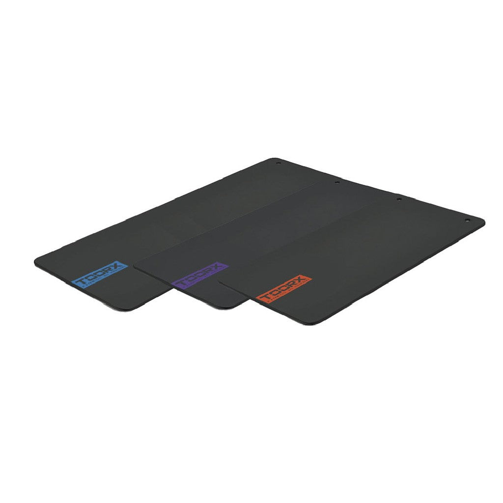 Materassino fitness Pro con occhielli in vinile antracite cm 173x61x1