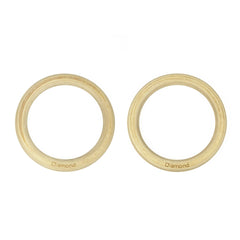 COPPIA ANELLI GINNASTICA IN LEGNO CON STRAP 3,8 mm