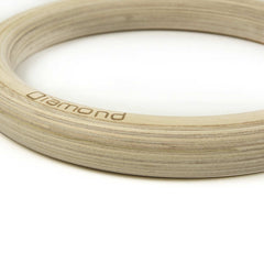 COPPIA ANELLI GINNASTICA IN LEGNO CON STRAP 3,8 mm