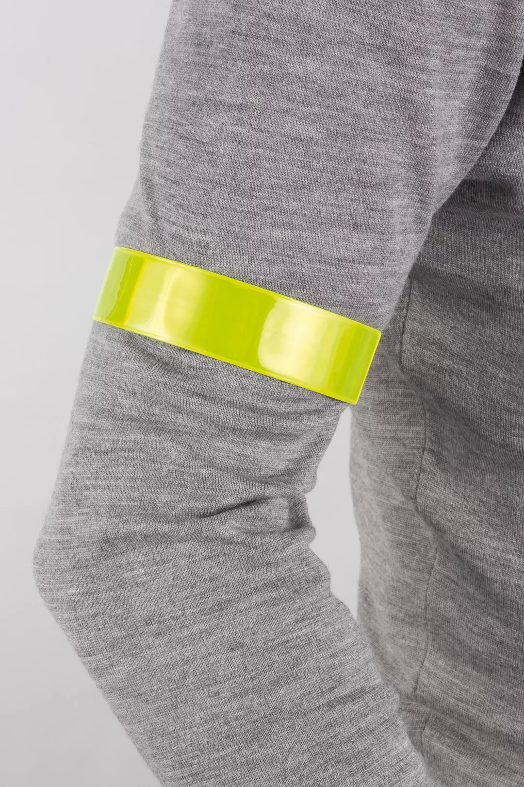 Coppia  bracciali running di sicurezza riflettenti (giallo fluo) ahf-059-2