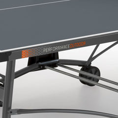Ping pong PREMIUM OUTDOOR piano grigio con ruote per esterno