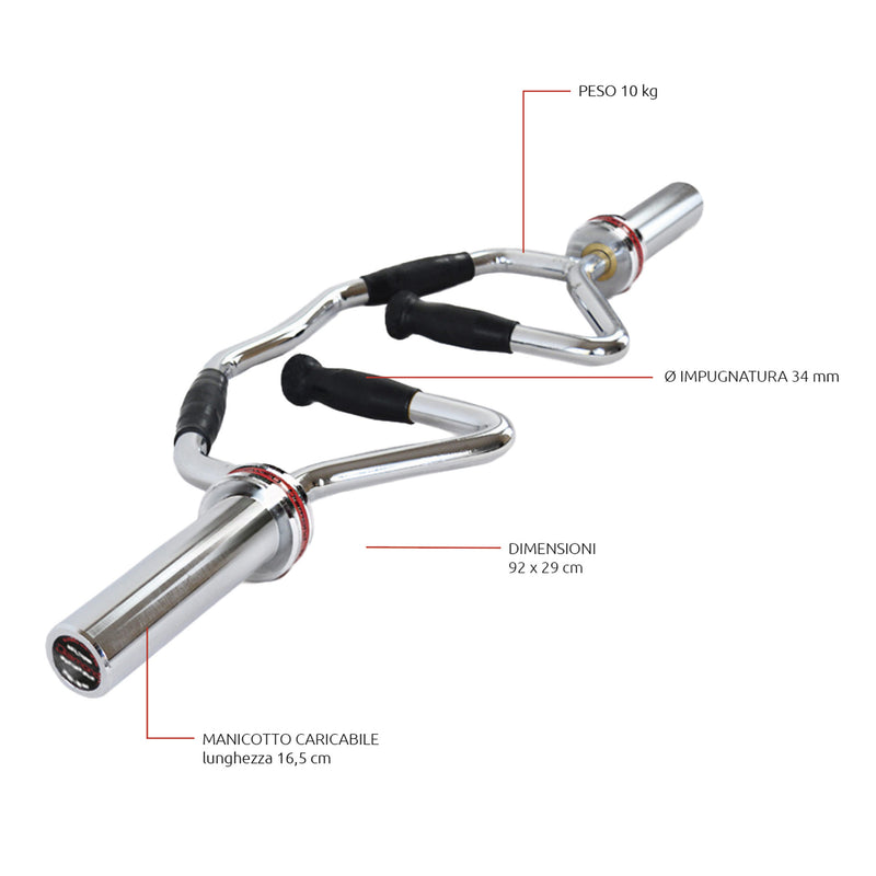 BILANCIERE OLIMPICO - MULTIGRIP - 220 kg