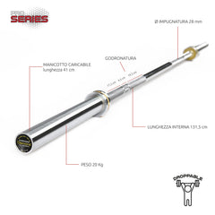 BILANCIERE OLIMPICO COMPETIZIONE - 220 CM