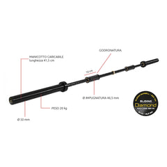 BILANCIERE SLIDING GRIP CARICO MAX. 320 KG
