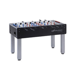 Calciobalilla G-500 EVOLUTION con aste uscenti, piano gioco corto in vetro