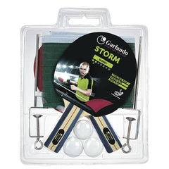 Set STORM PLUS (set di 2 racchette 2 stelle + 3 palline 1 stella, con rete e