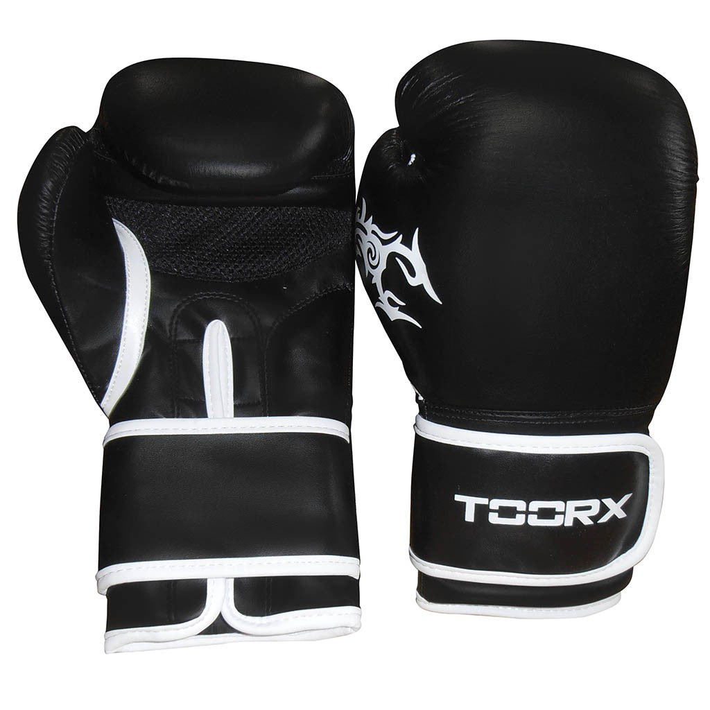 Guanti boxe PANTHER in pelle neri 10 oz.