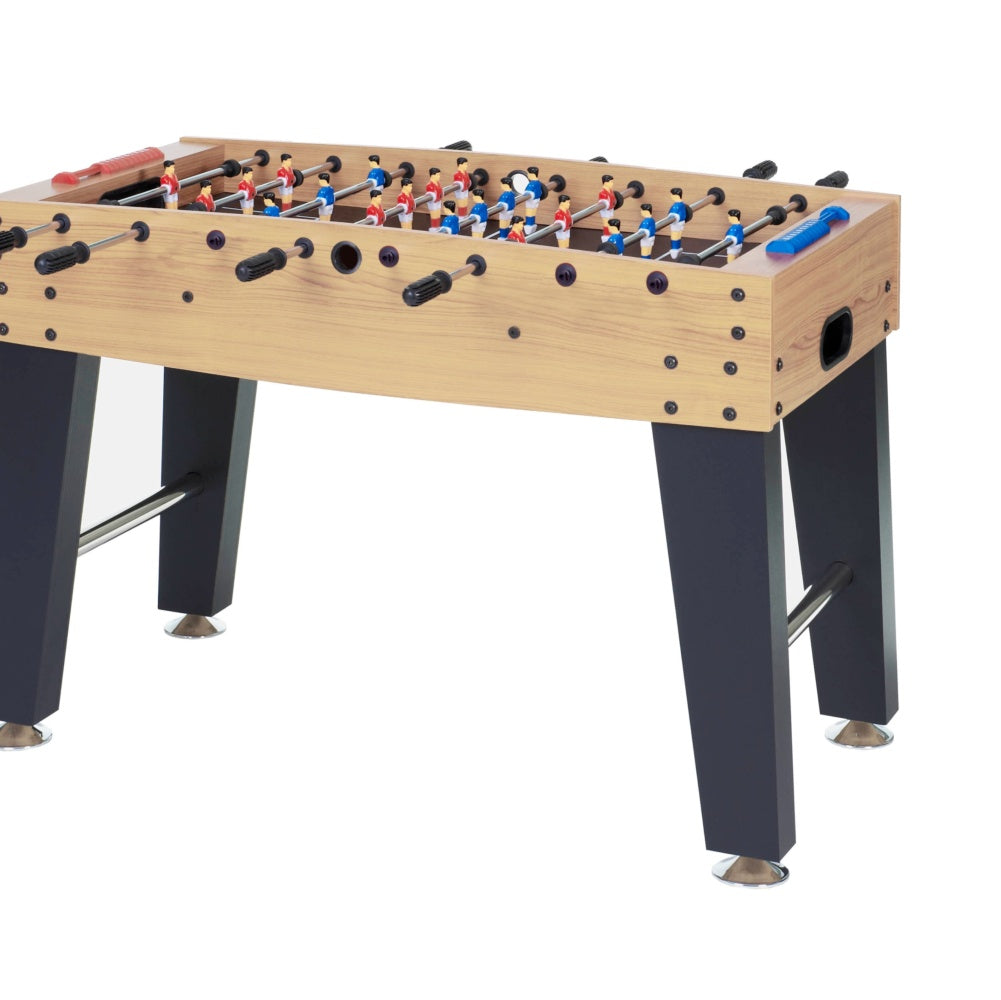 Calciobalilla F-3 acero aste rientranti piano gioco lungo in nobilitato