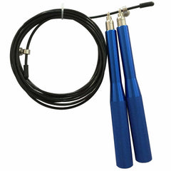 CORDA SALTO VELOCE con manopole in ALLUMINIO BLU