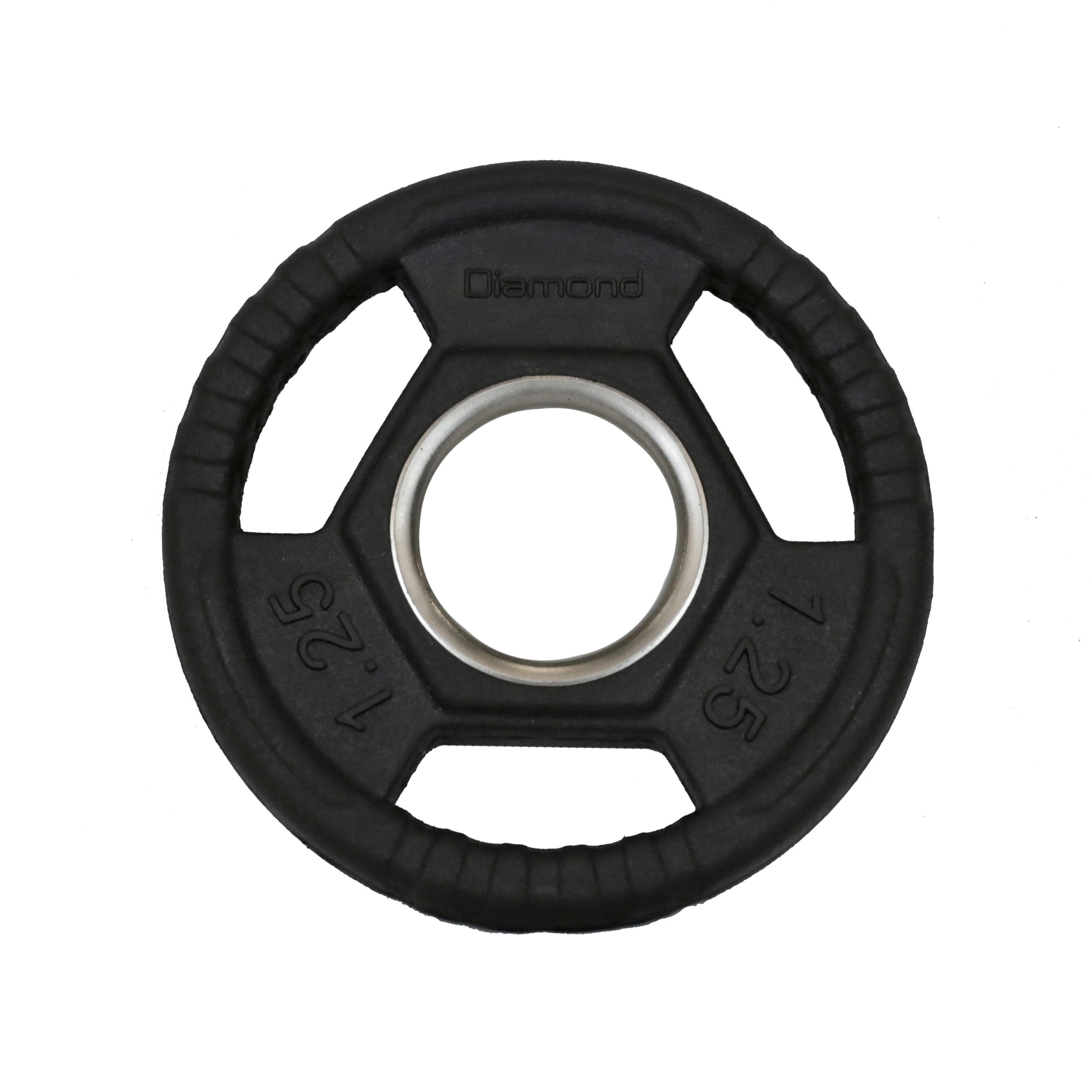DISCO GHISA OLIMPICO GOMMATO TRI-GRIP Ø 50 mm 1,25 Kg PRO DGGD1,25-P