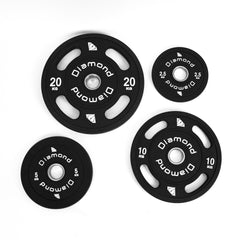 Disco Olimpico Multipresa Rivestito in TPU foro Ø 50 mm 10 kg DGMP-10