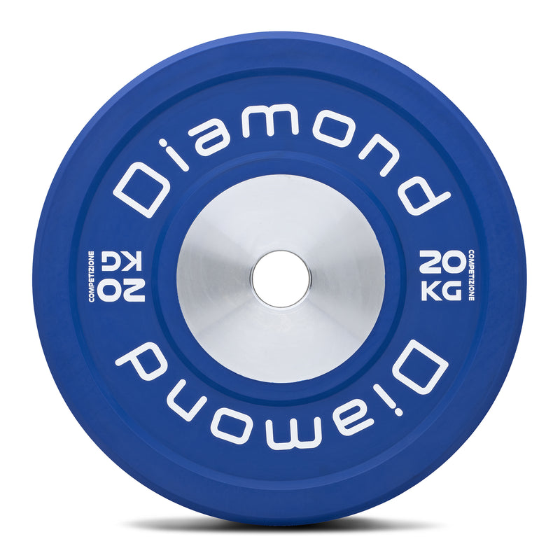 DISCO OLIMPICO BUMPER COMPETIZIONE PRO Ø 45 cm 20 Kg - Blu DOCD20-PN