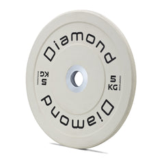DISCO OLIMPICO BUMPER COMPETIZIONE PRO Ø 45 cm 5 Kg - Bianco DOCD5-PN