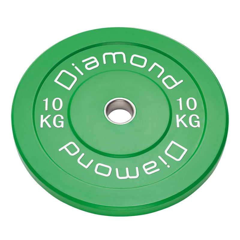 DISCO OLIMPICO BUMPER SFIDA PRO Ø 45 cm 10 Kg - Verde DOSD10-P