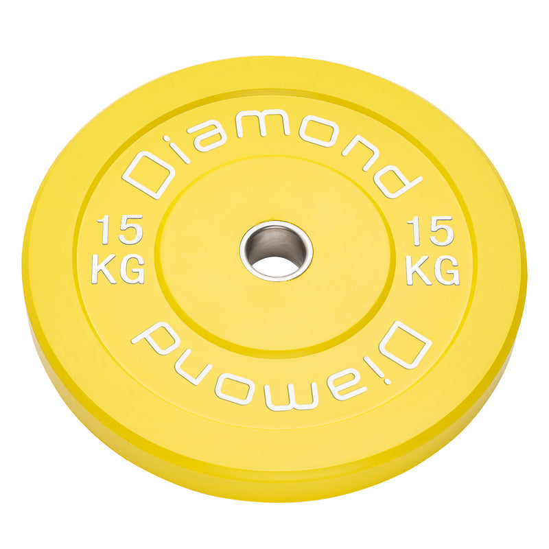 DISCO OLIMPICO BUMPER SFIDA PRO Ø 45 cm 15 Kg - Giallo DOSD15-P