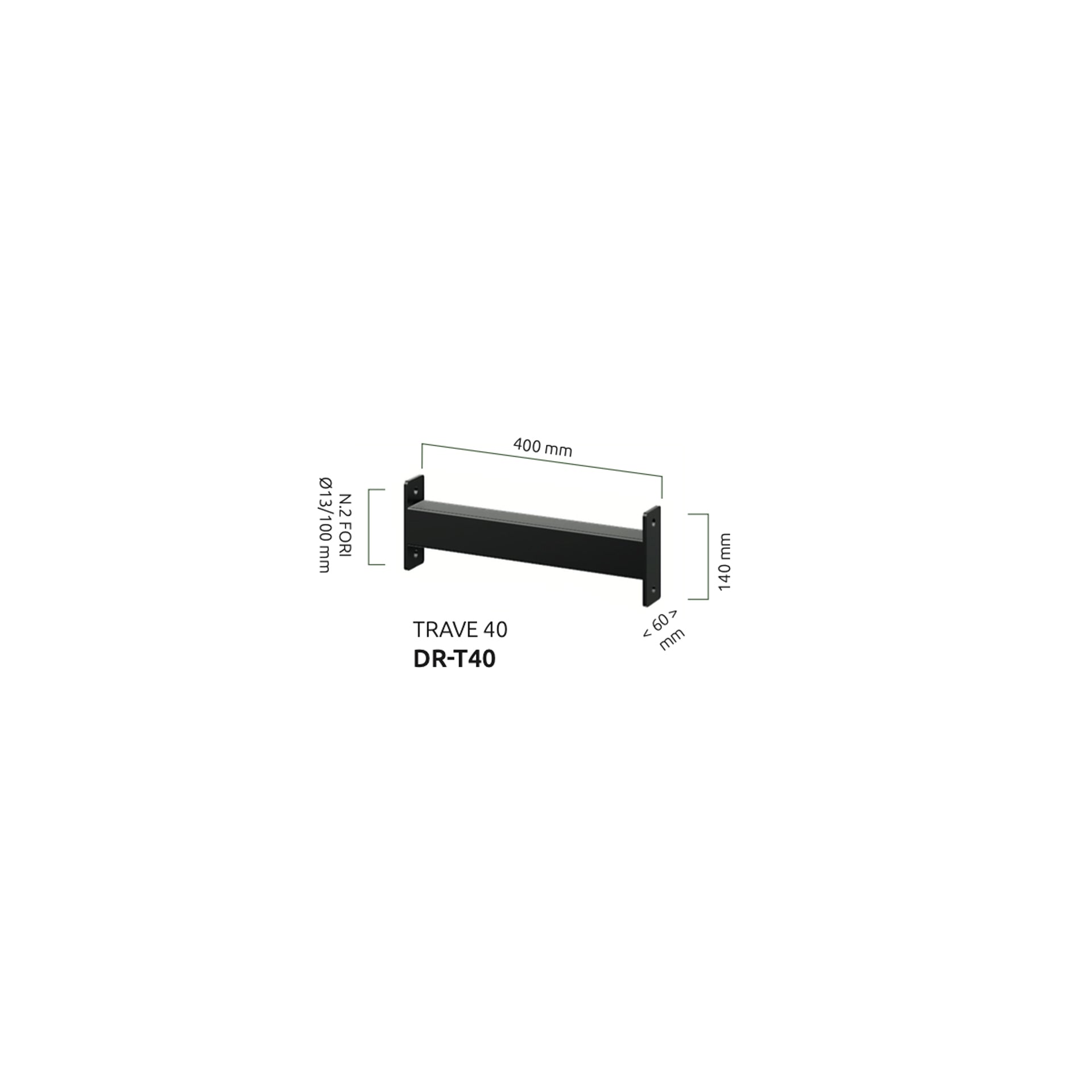 TRAVE ORRIZZONTALE 40CM