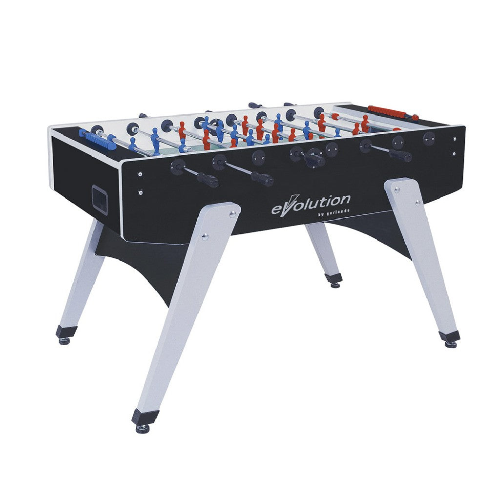 Calciobalilla G-2000 EVOLUTION con aste rientranti, piano gioco corto in vetro