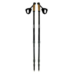 Coppia bastoncini Nordic Walking telescopio da 65 a 135 cm (neri)