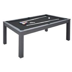 Pool table MIAMI rovere grigio campo gioco in mdf - cm. 200 x 100 con piane