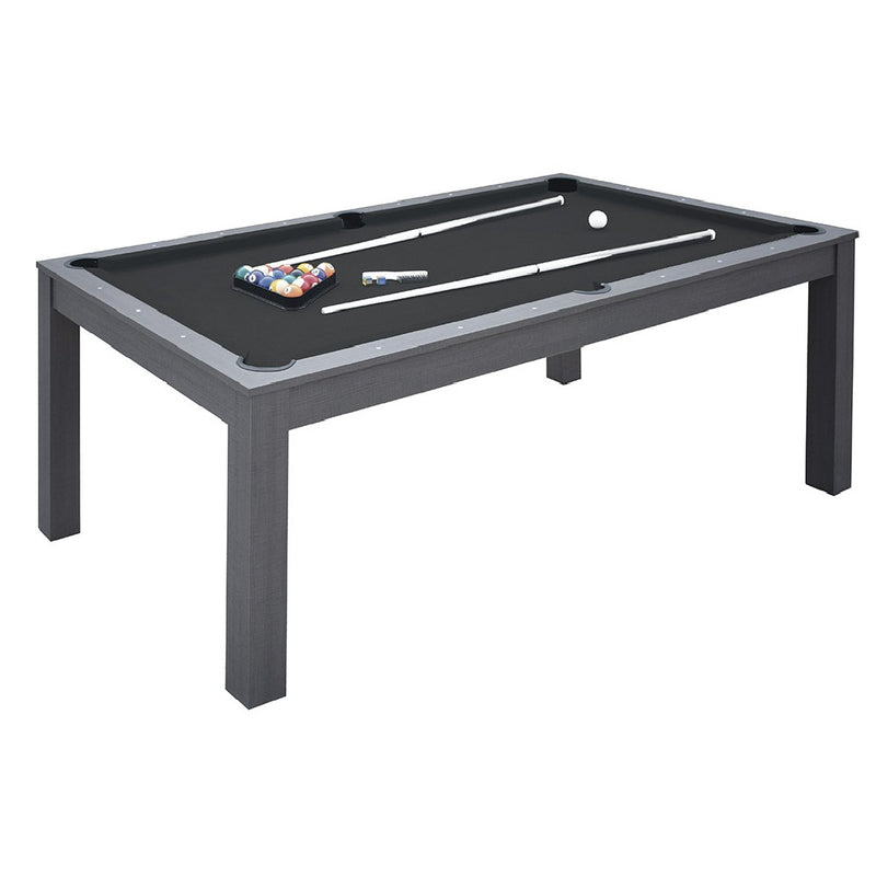 Pool table MIAMI rovere grigio campo gioco in mdf - cm. 200 x 100 con piane