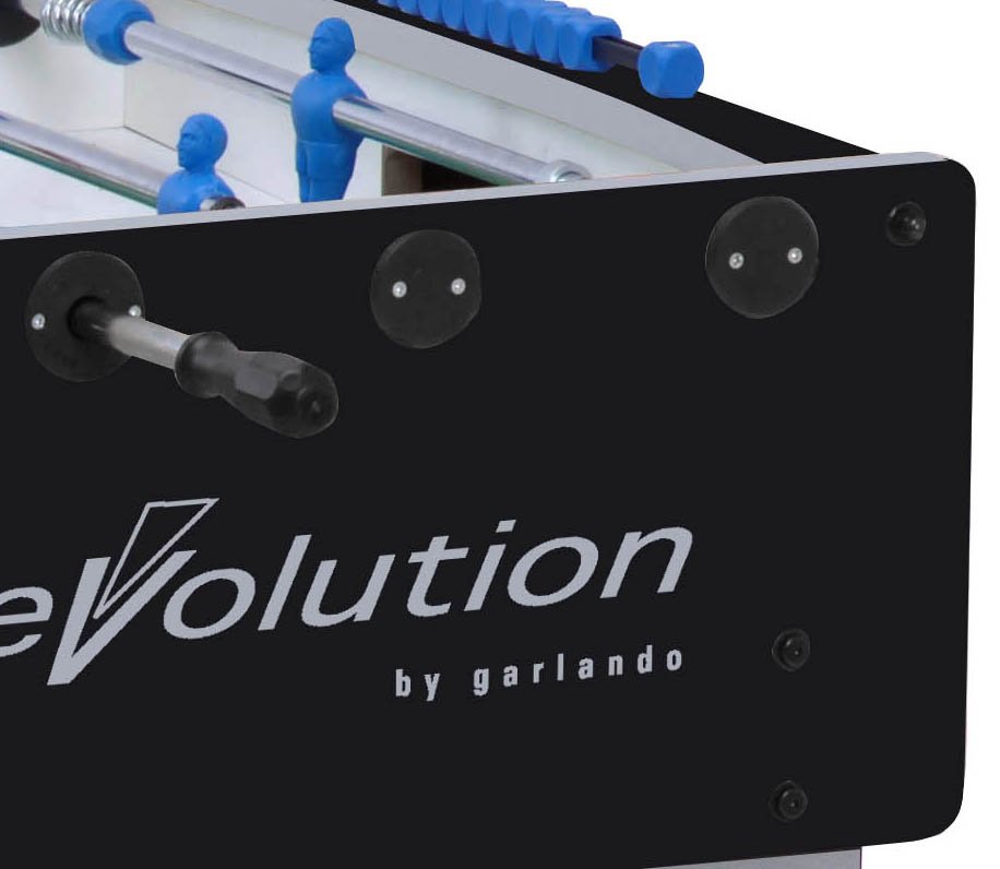 Calciobalilla F-200 EVOLUTION con aste uscenti, piano gioco corto in vetro