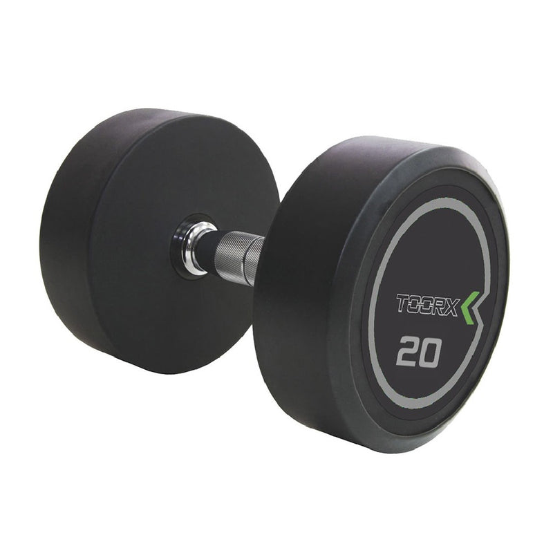 Manubrio Professional in uretano 10 KG nero / cromo impugnatura ergonomica-3