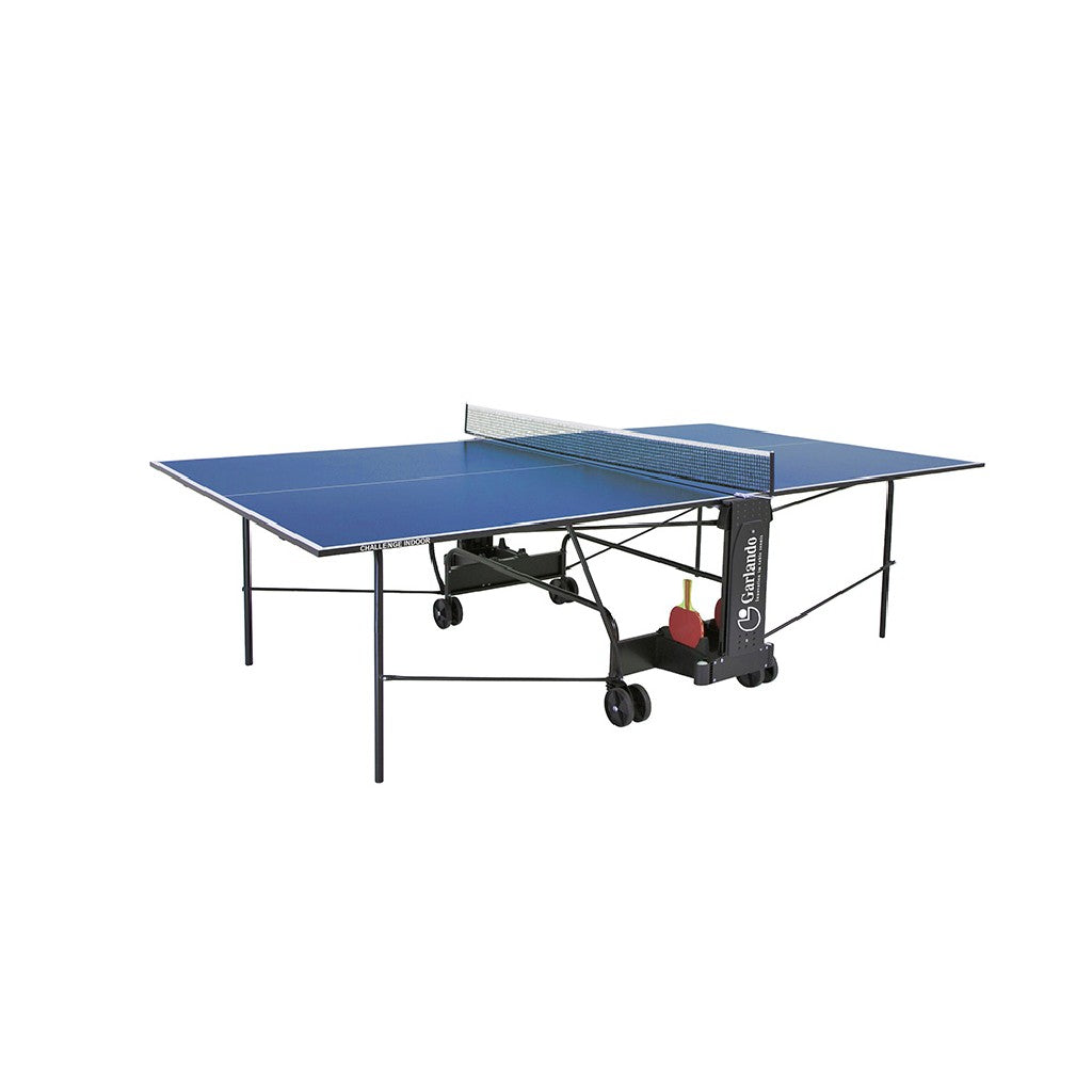 Ping pong CHALLENGE INDOOR piano blu con ruote, per interno