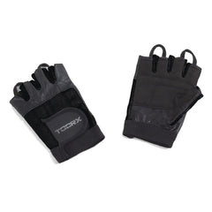 Guanti in pelle, spandex e pelle scamosciata - taglia L, nero