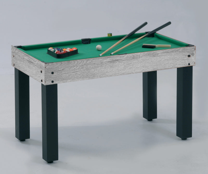 Tavolo multigioco MULTI - 12 giochi in 1 rovere grigio aste rientranti