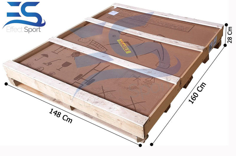 Ping pong MASTER INDOOR piano blu con ruote, per interno