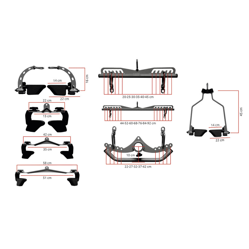SET PRESE REGOLABILI 8 pz
