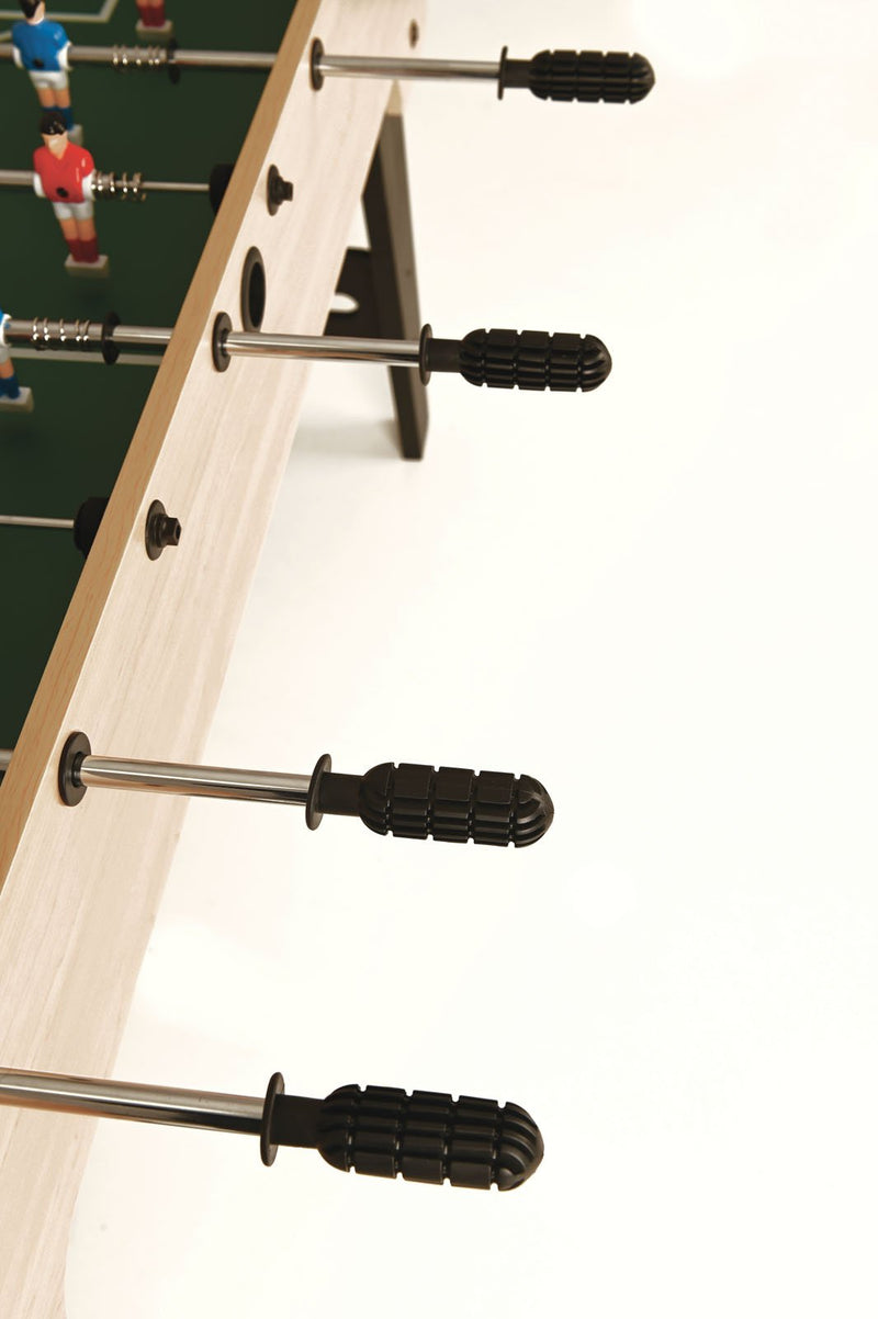 Calciobalilla F-3 Foldy acero con aste rientranti piano gioco lungo in