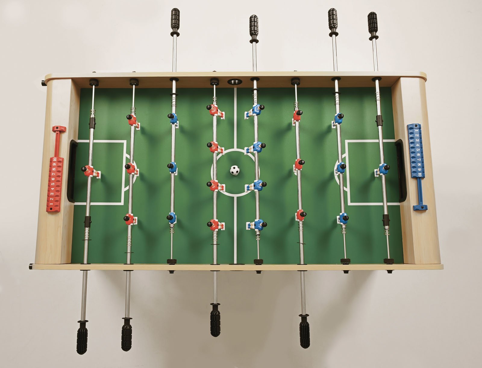 Calciobalilla F-3 Foldy acero con aste rientranti piano gioco lungo in