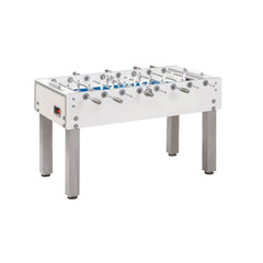 Calciobalilla G-500 PURE WHITE H2O aste uscenti, piano gioco  corto
