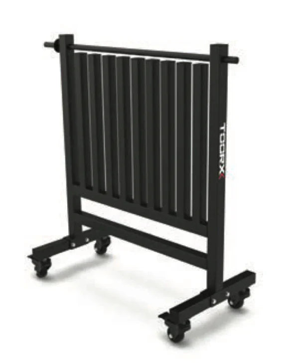 Rastrelliera nera manubri in vinile e neoprene  RMV-B