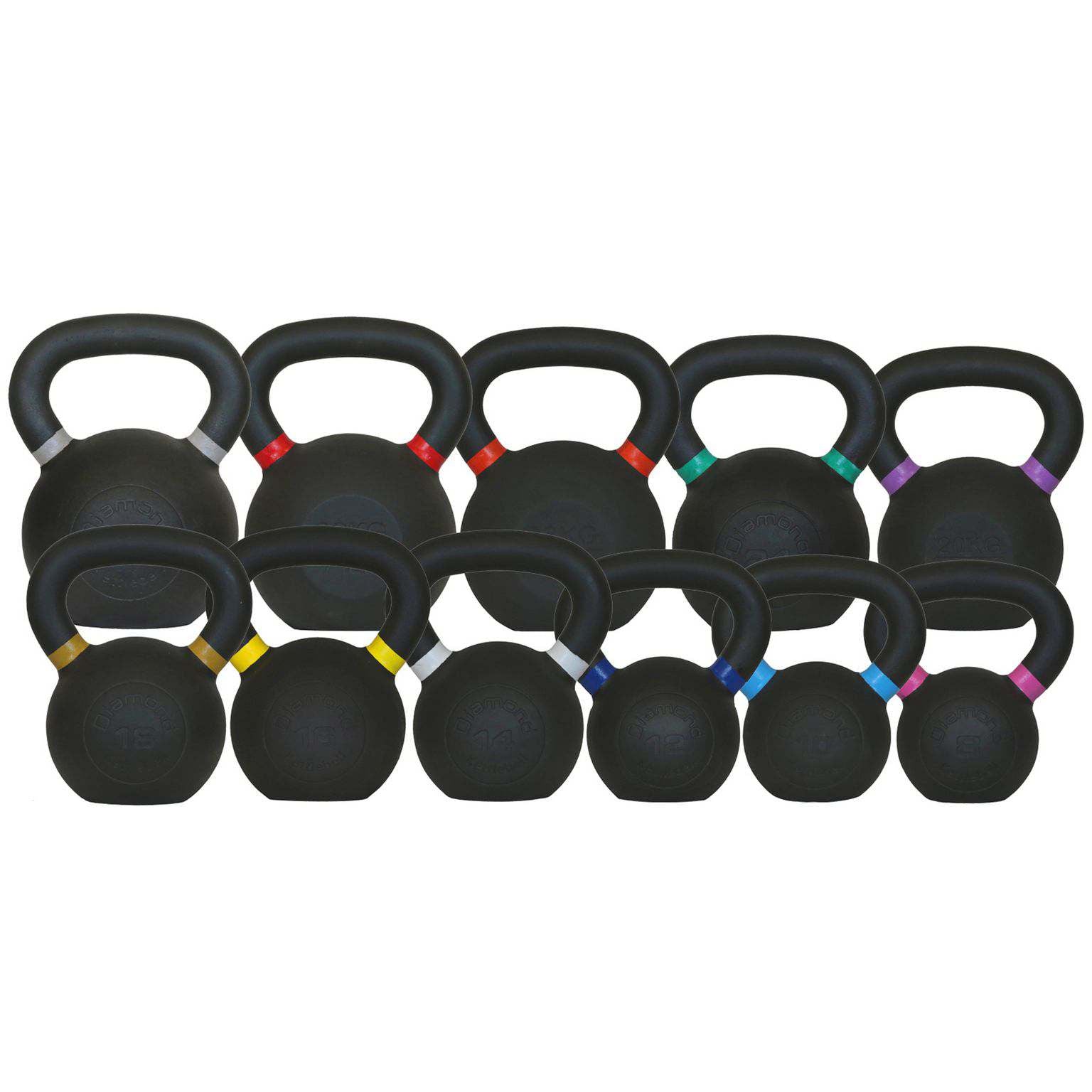 KETTLEBELL BLACK MATT DIAMOND  Kg 10 KB10D