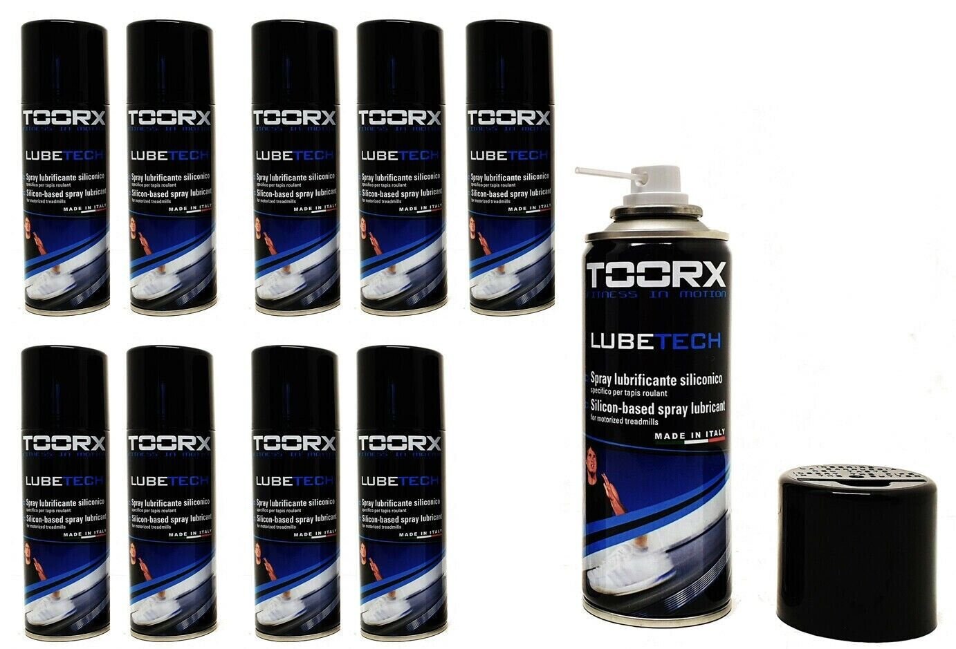 Kit 10 Spray lubrificanti Tapis roulant Olio in silicone