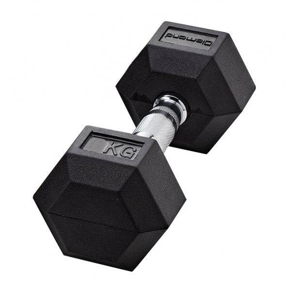 Set 8 coppie manubri esagonali gommati da 2,5 a 20 kg