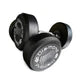 Set 5 Coppie Manubri Gommati Tondi 42-50 kg Pro Black MGTDS42-50-2