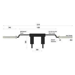 Bilanciere Safety Squat Bar SSB 220 cm-4