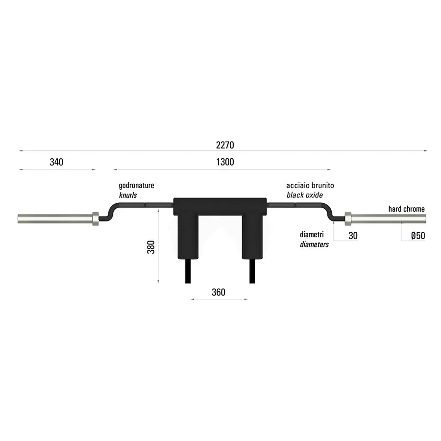 Bilanciere Safety Squat Bar SSB 220 cm-4