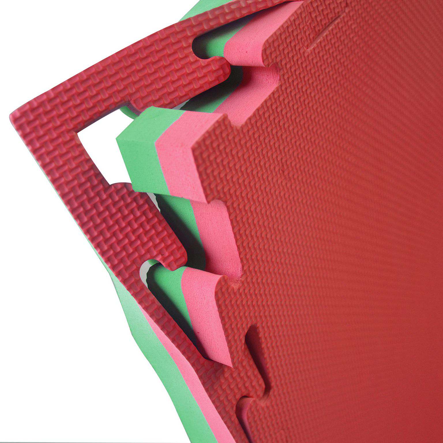 TATAMI 100 x 100 x 4 cm VERDE/ROSSO TATD4-V