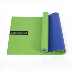 TAPPETINO YOGA IN PVC 173 x 60 x 0,6 cm - BICOLORE VERDE/BLU TY3