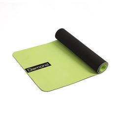 TAPPETINO YOGA IN TPE 183 x 60 x 0,6 cm - BICOLORE VERDE MELA/NERO TY5