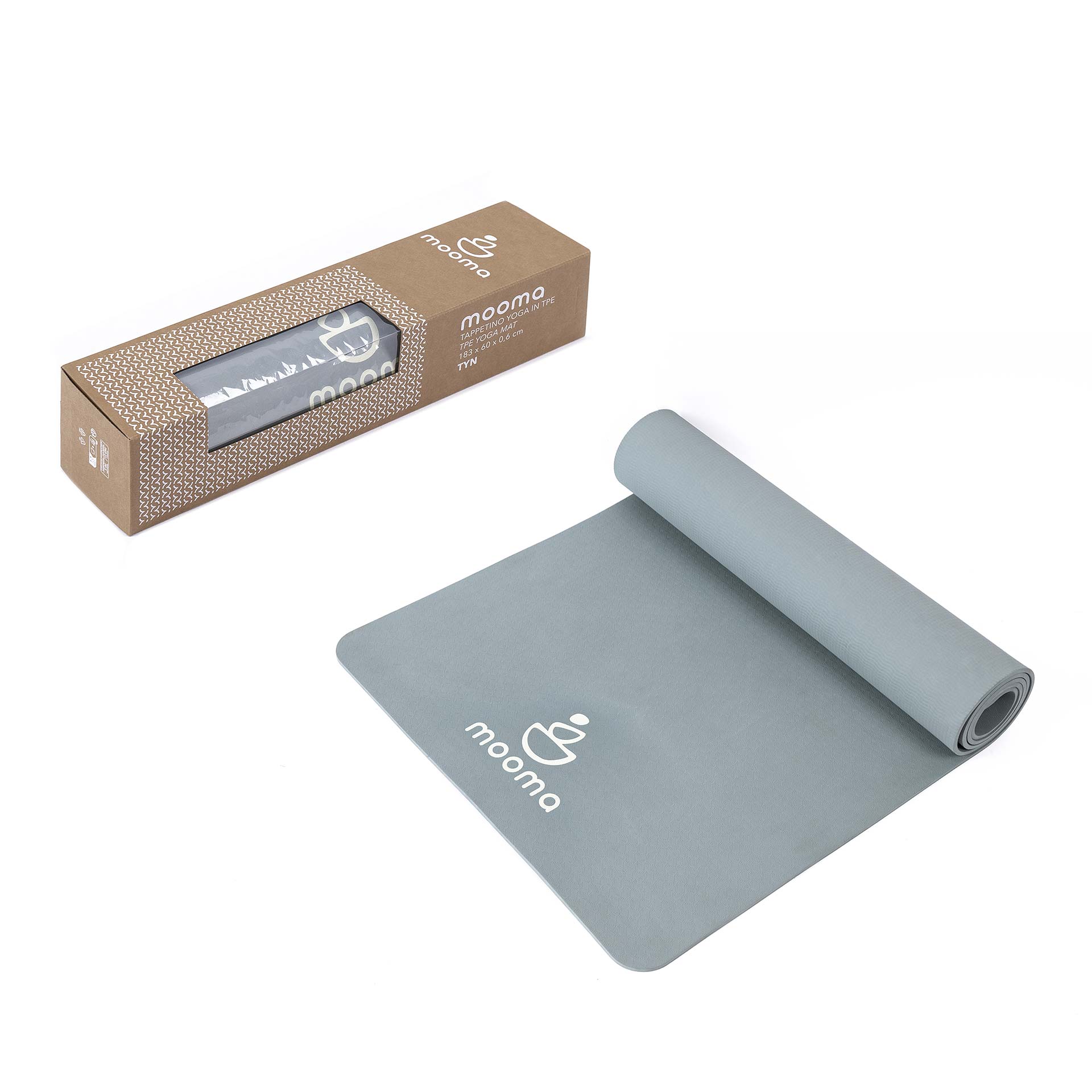 TAPPETINO YOGA IN TPE 183 x 60 x 0,6 cm - ACQUAMARINA Mooma TYN