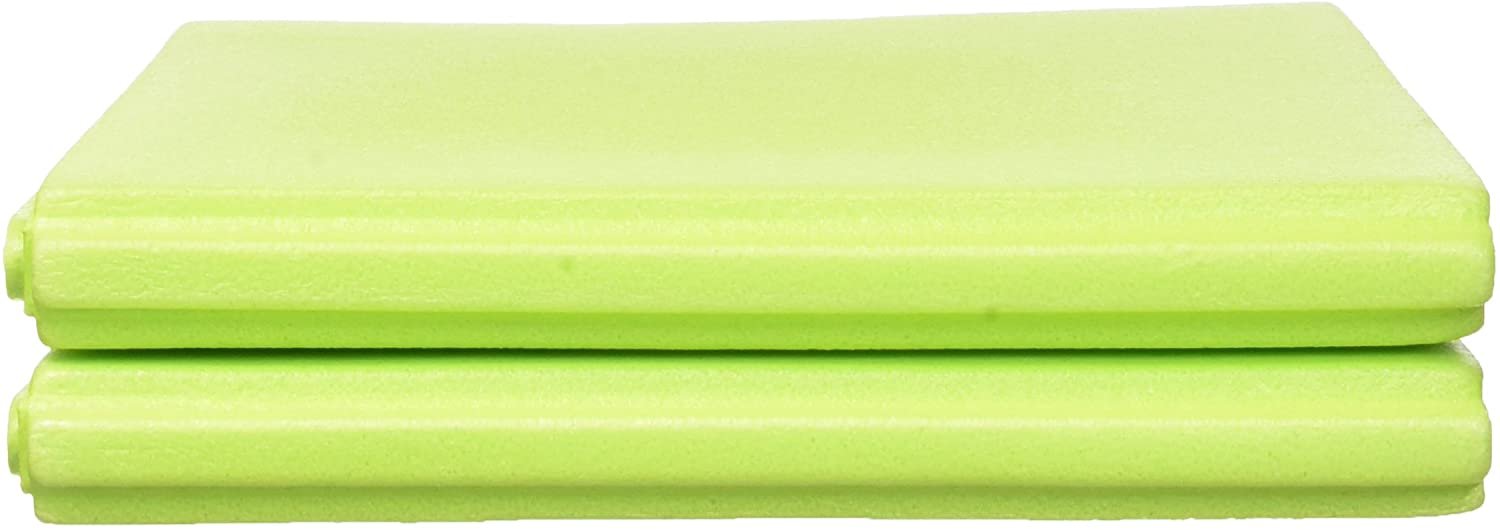 Materassino pieghevole cm. 110x48x0.5, verde lime (cm. 27x24x4 - ripiegato)