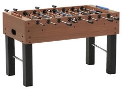 Calciobalilla F-5 ciliegio da interno aste uscenti piene piano gioco lungo-1