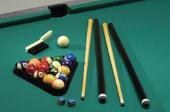 Pool table CHICAGO 4 rovere grigio campo gioco cm. 140 x 70 - piano gioco in mdf