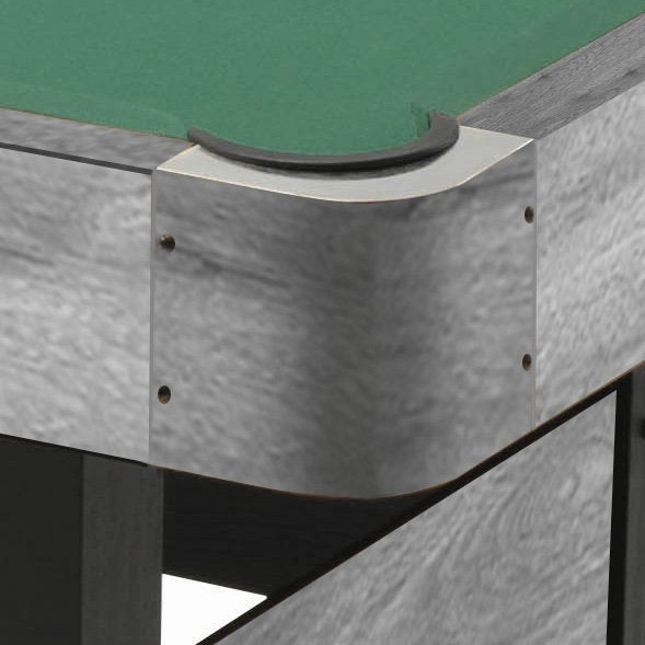 Pool table CHICAGO 4 rovere grigio campo gioco cm. 140 x 70 - piano gioco in mdf
