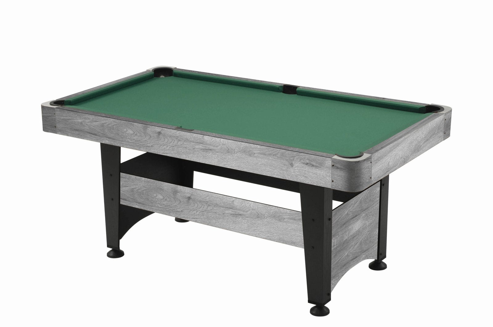 Pool table CHICAGO 4 rovere grigio campo gioco cm. 140 x 70 - piano gioco in mdf